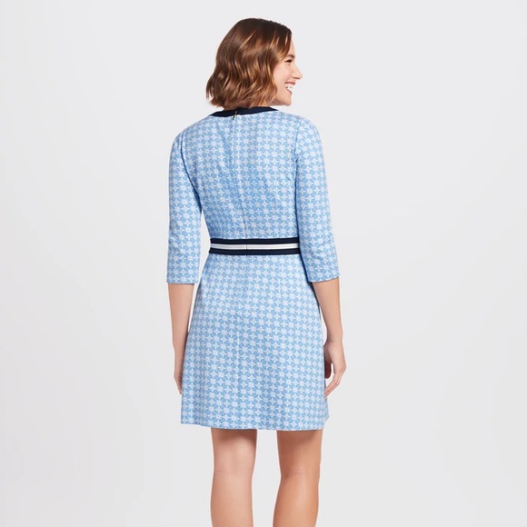 Draper James Honeycomb Persley Dress, Blue Multi, Medium - Picture 2 of 10